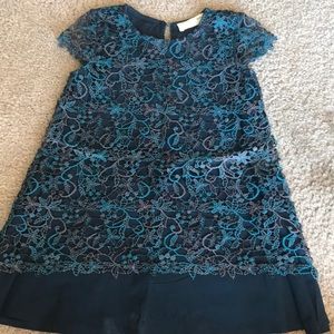 little girls blue ocean dress great condition